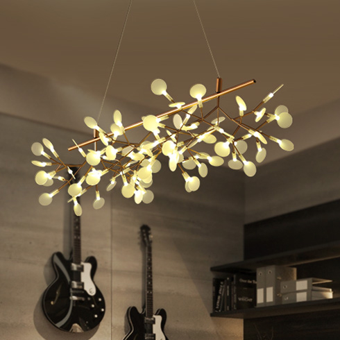 LED Modern Pendant Lamps Firefly Branch Hang chandeliers Lights Fixture Home Indoor Lighting European Romantic Dining Room Bedroom Hanging Droplight