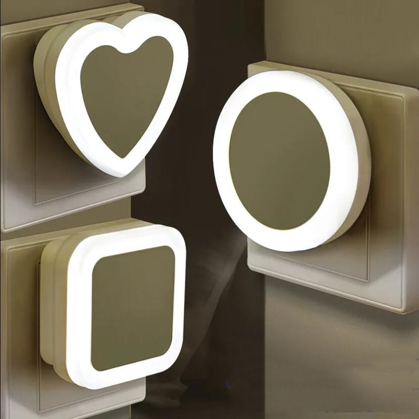 LED night light for kids' bedside, plug-in induction lamp for bedrooms and dorms