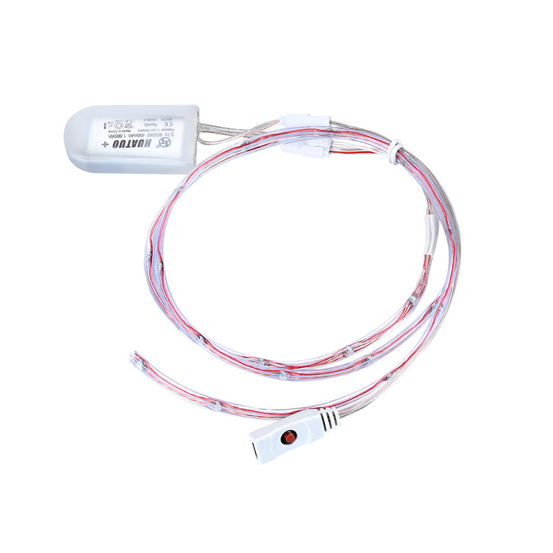 LED SMD strip light shoes with switchable power options between line or battery or both