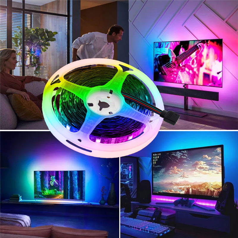 LED Strip Light RGB Flexible Ribbon Fita Led Light 60 LEDs/m with Remote Control 1M 2M 3M 4M 5M LED Ribbon