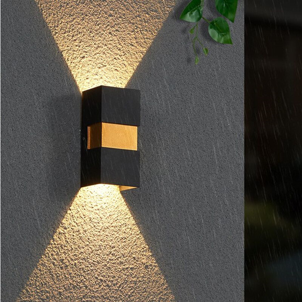 LED wall lamp in black and white, 200x95mm, suitable for exterior, residential, hotel, hallway, stairway, and garden lighting BD2095F