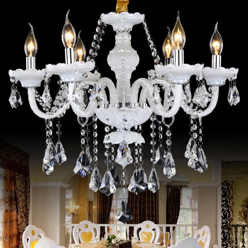 living room bedroom study crystal chandelier Ceiling French romantic crystal chandeliers lamp 8 lights handmade glass art shade maria theresa lighti

Elegant French crystal chandelier with 8 handmade glass shades for living rooms, bedrooms, and studies