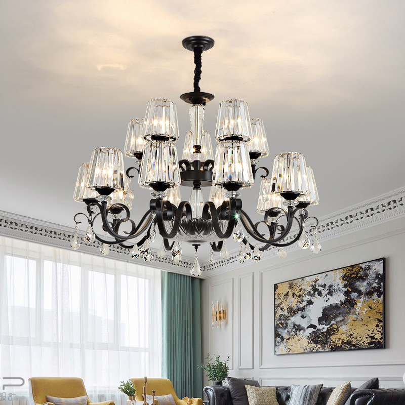 Living Room Ceiling Chandelier Lighting Luxury American Dining Room Crystal Pendant Lamp New Round Hotel Hall Bedroom Chandeliers

Elegant crystal pendant chandelier for luxurious living rooms, dining areas, hotel lobbies, and bedrooms