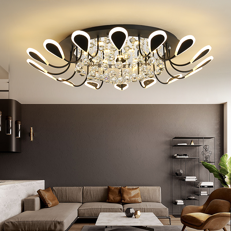 Living Room led Ceiling Light Fixtures Simple Modern Home Crystrl LED Ceiling Lamp Nordic Post-modern Hall Creative Bedroom Dining Room Lamp