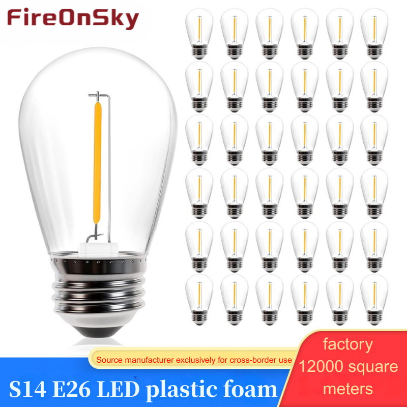 Low-power S14 LED bulbs with 60W incandescent equivalent brightness, 24-piece set---137 HCP301