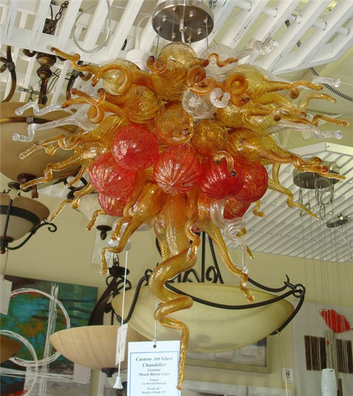LR1046-Energy Saving Murano Glass Balls Decorative Chandelier Fancy LED Lighting Fixture Creative Home Designed Glass Chandelier