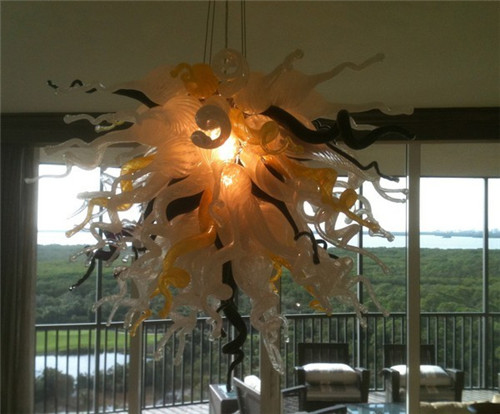 LR950-Newest Hot Sale Contemporary Hotel Lobby Hand made Blown Glass Chandelier Home Decor Murano Art Glass Light