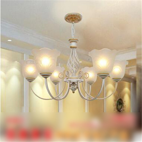 LRE039 vintage iron and glass pendant lamp for living room decor, stylish indoor chandelier lighting