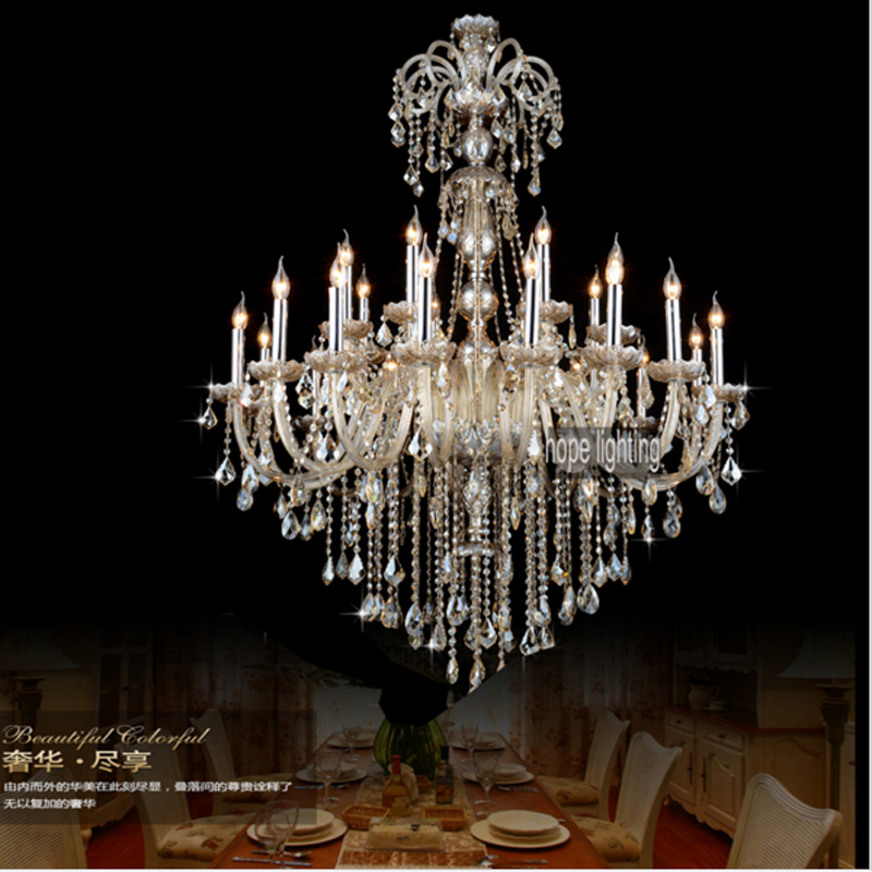Luxurious European-style large crystal chandeliers for contemporary hotel banquet halls