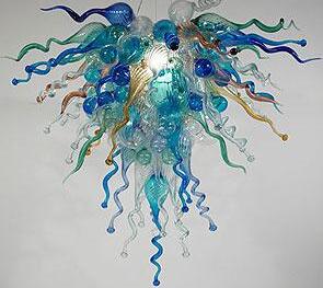 Luxury LED lighting featuring handcrafted Murano glass in vibrant modern pendant and chandelier designs