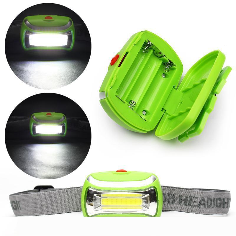 Mini LED COB headlight for outdoor use, 3W ultra-bright lamp ideal for night cycling and fishing emergencies