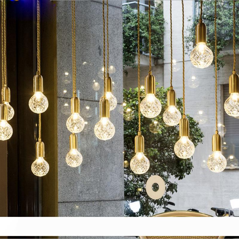 MINI pendant lights with copper and glass in a simple, modern Nordic style, featuring a single-light ceiling hanging fixture