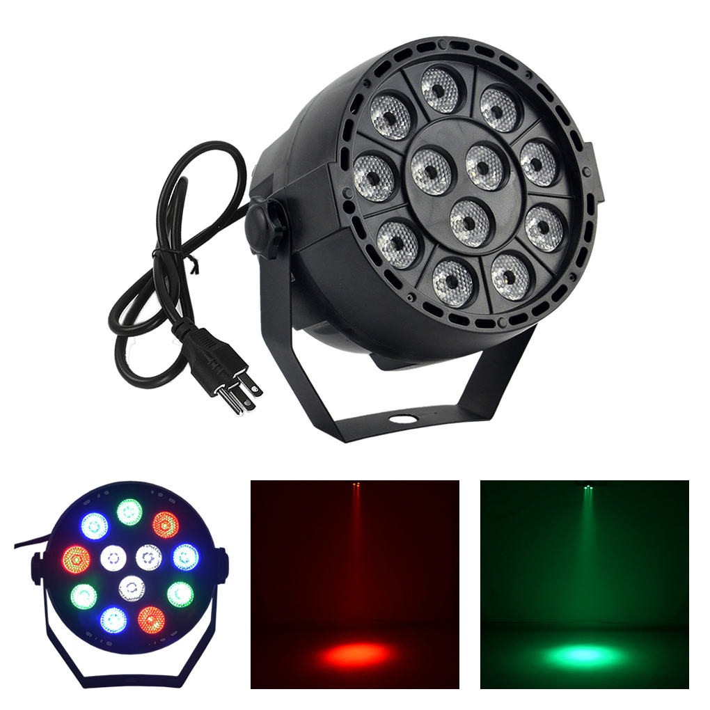 Mini portable 12W RGBW DMX LED par light for dance floors and DJ parties