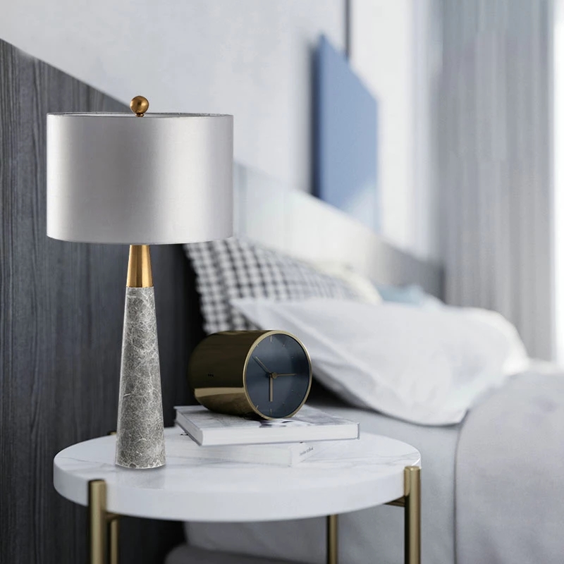 Minimalist nightstand lamp for bedroom, living room, loft, office desk decor