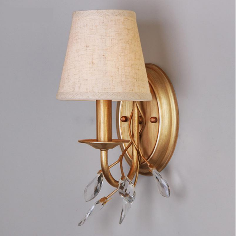 Mirror lamp bedroom bedside lamp living room background led crystal wall lamp dining room lights porch balcony study wall lighting