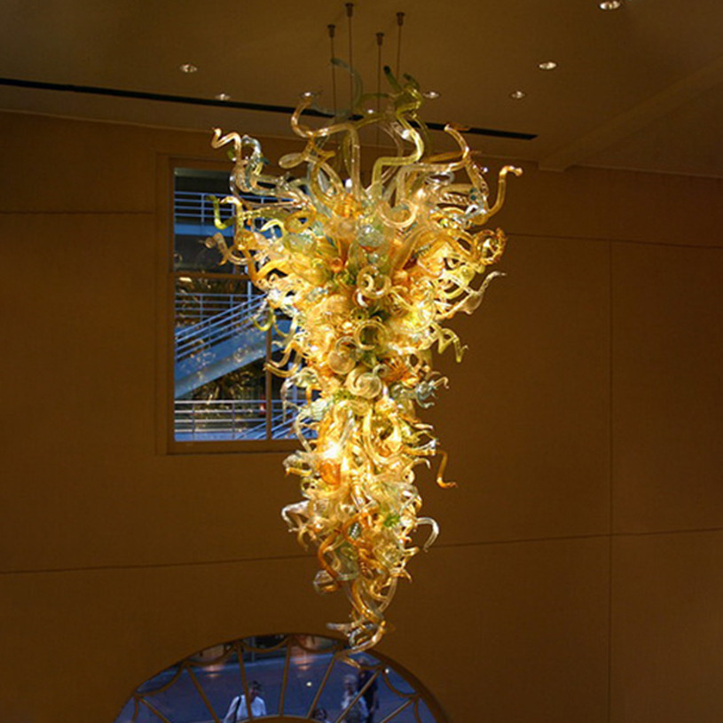 Modern 110v-240v handcrafted Murano glass LED chandelier ceiling light fixture
