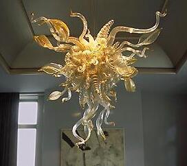 Modern Art Glass Chandelier Ceiling Lamp Antique Murano Blown Glass Pendant Lights Glass Lampshade Loft Pendant Lamps LED Lighting Fixtures