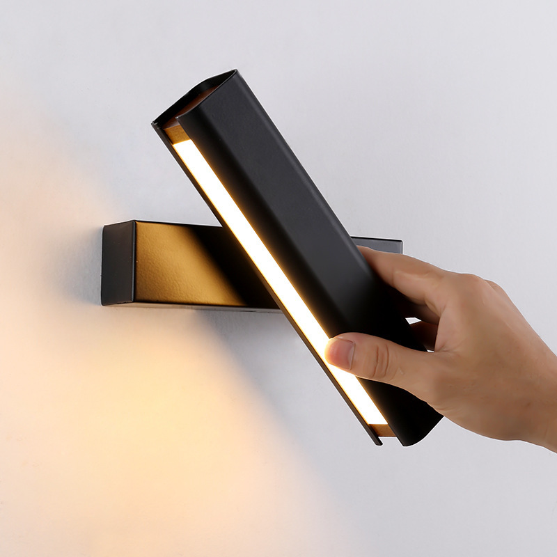 Modern Bedside Wall Lamp Rotatable Bedroom Lamps Stairs Aisle Simple Wall Light Creative Study Office led Lighting Bathroom Lights Nordic