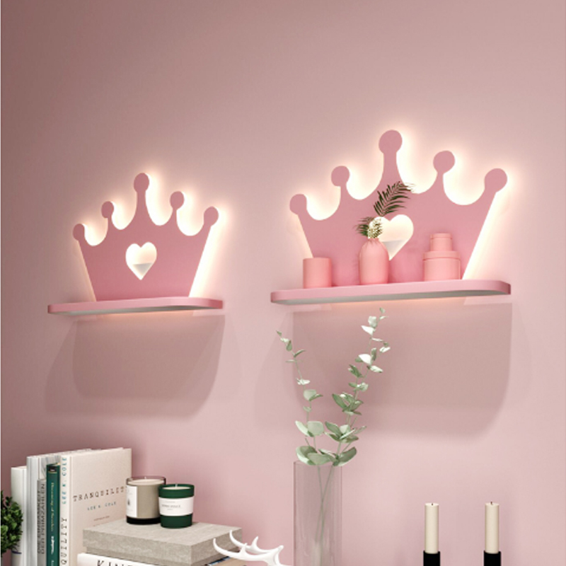 Modern cartoon-style LED wall light for kids' bedrooms, a simple and creative bedside lighting option
