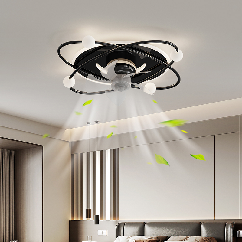 Modern ceiling fan with integrated light for stylish home decoration