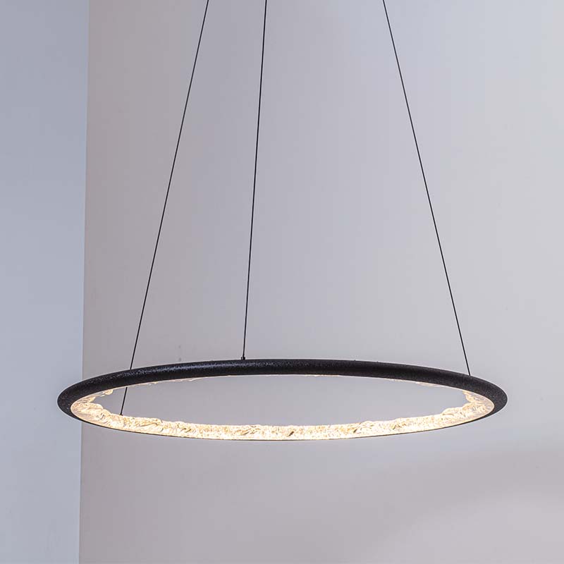 Modern circular LED pendant light for stylish home decoration