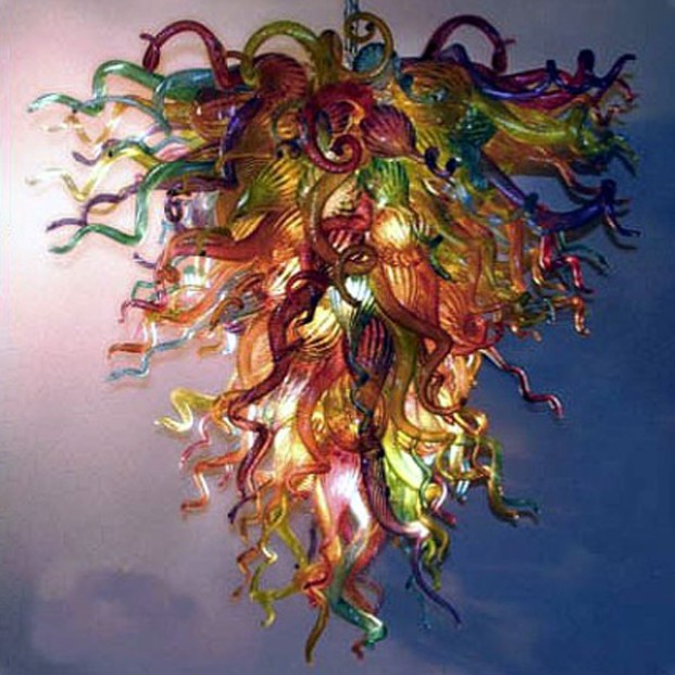 Modern Creative Chandeliers Lamp LED Hand Blown Glass Chandelier Lighting Fixture Multi color Bedroom Nordic Living Room Hanging Lights