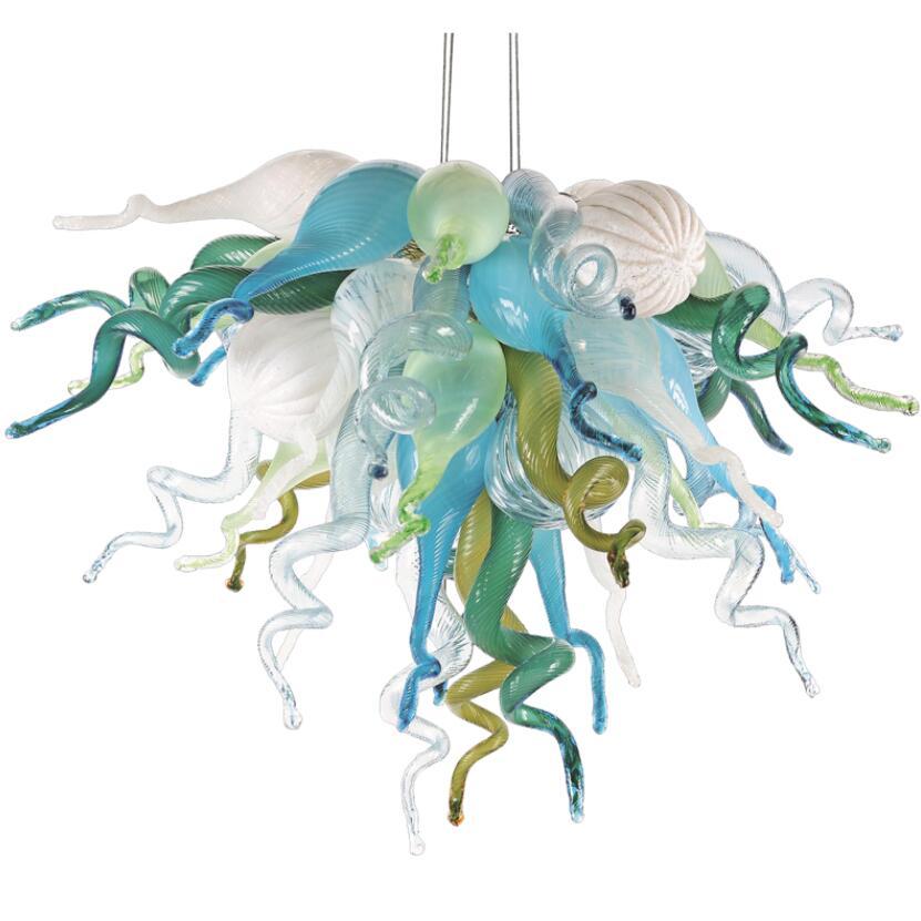 Modern crystal chandeliers for hotel lobbies featuring Nordic American blown glass in elegant drop-shaped pendant lighting with complimentary shipping