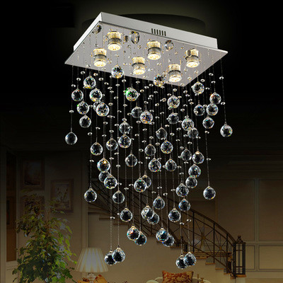 Modern crystal pendant lights for contemporary home lighting, free shipping included