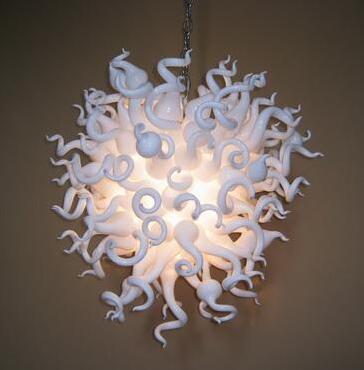 Modern European-style pendant lamp with handcrafted white glass shade, an elegant Italian chandelier design