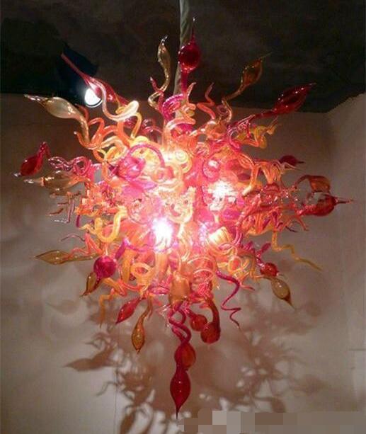 Modern Glass Art Chandelier - Handcrafted Blown Glass LED Pendant Light for Homes, Hotels, Villas, Shops, and Offices