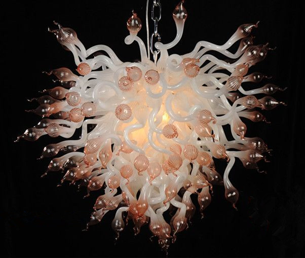 Modern handcrafted glass chandeliers with LED lighting for elegant home and dining room decor, perfect for Christmas ambiance