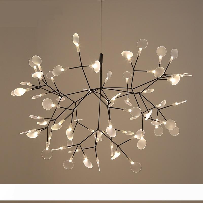 Modern Heracleum Tree Leaf Pendant Light LED Lamp Suspension Lamps Living Room Art Bar Iron Restaurant Home Lighting AL12