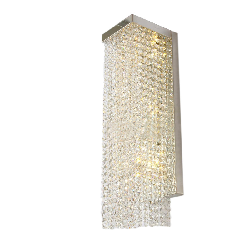 Modern high-grade crystal wall lamp for elegant home, bedroom, and living room decor with European luxury style indoor lighting