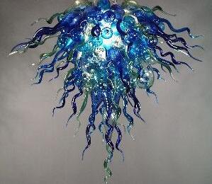 Modern indoor lighting with artistic LED chandeliers featuring European-style Murano glass shades