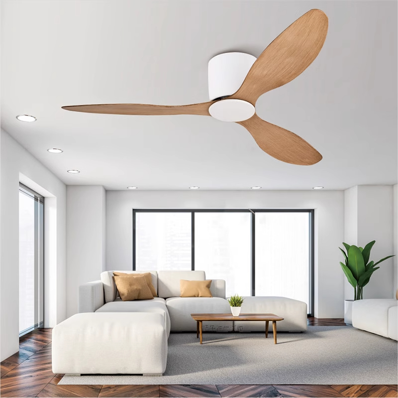 Modern LED ceiling fan featuring energy-saving lighting