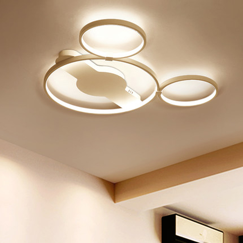 Modern LED ceiling lamp for warm living spaces, homes, hotels, bedrooms, kids' rooms, and studies with creative cartoon designs