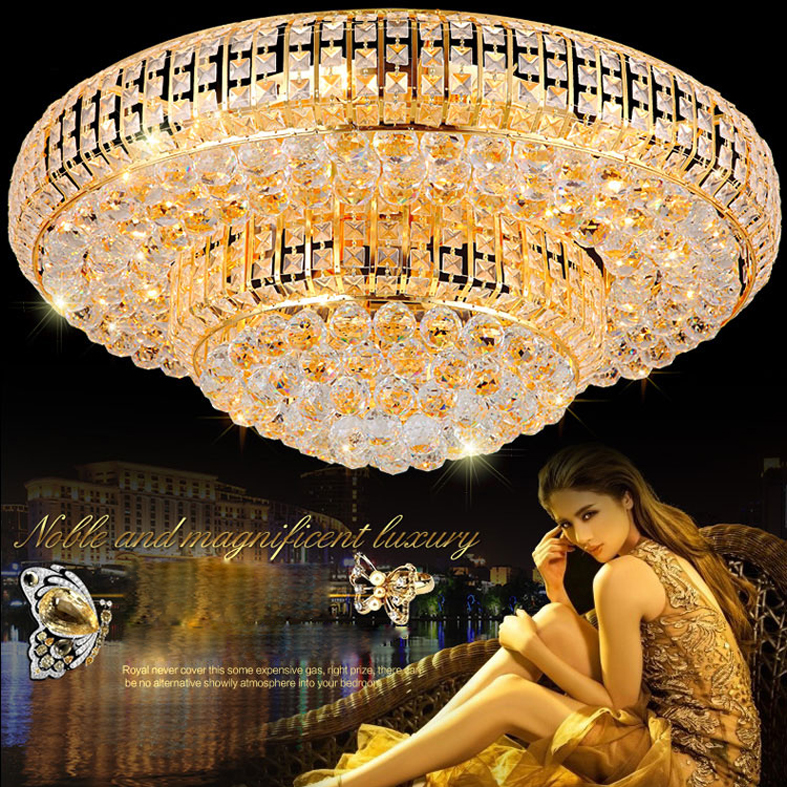 Modern LED ceiling light in gold with adjustable white tones for indoor spaces