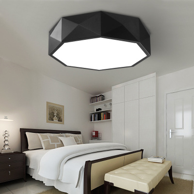 Modern LED ceiling lights for bedrooms and sitting rooms, featuring circular geometric designs ideal for kitchens and toilets with dome-shaped absorption