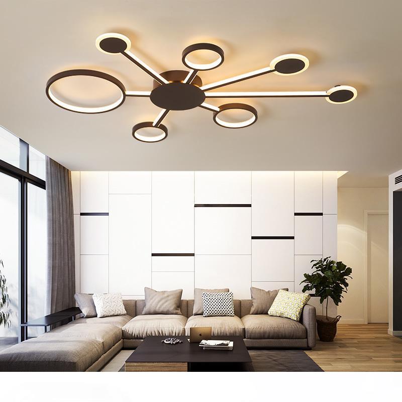 Modern LED ceiling lights for living rooms, bedrooms, studies, and home cafes with color-finished designs