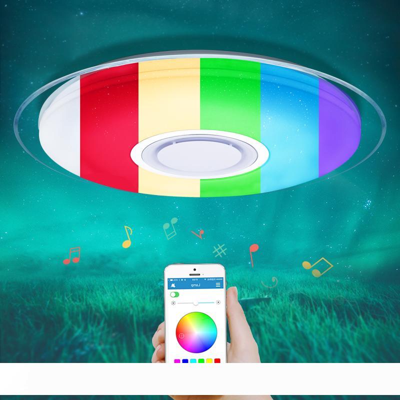 Modern LED ceiling lights with RGB dimming, 25W 36W 52W options, app and remote control, Bluetooth music sync for smart lighting in foyers and bedrooms