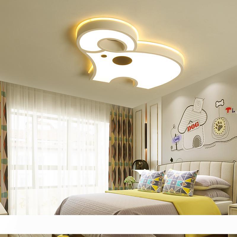 Modern LED chandelier for kids' room, a decorative surface-mounted lighting fixture for boys