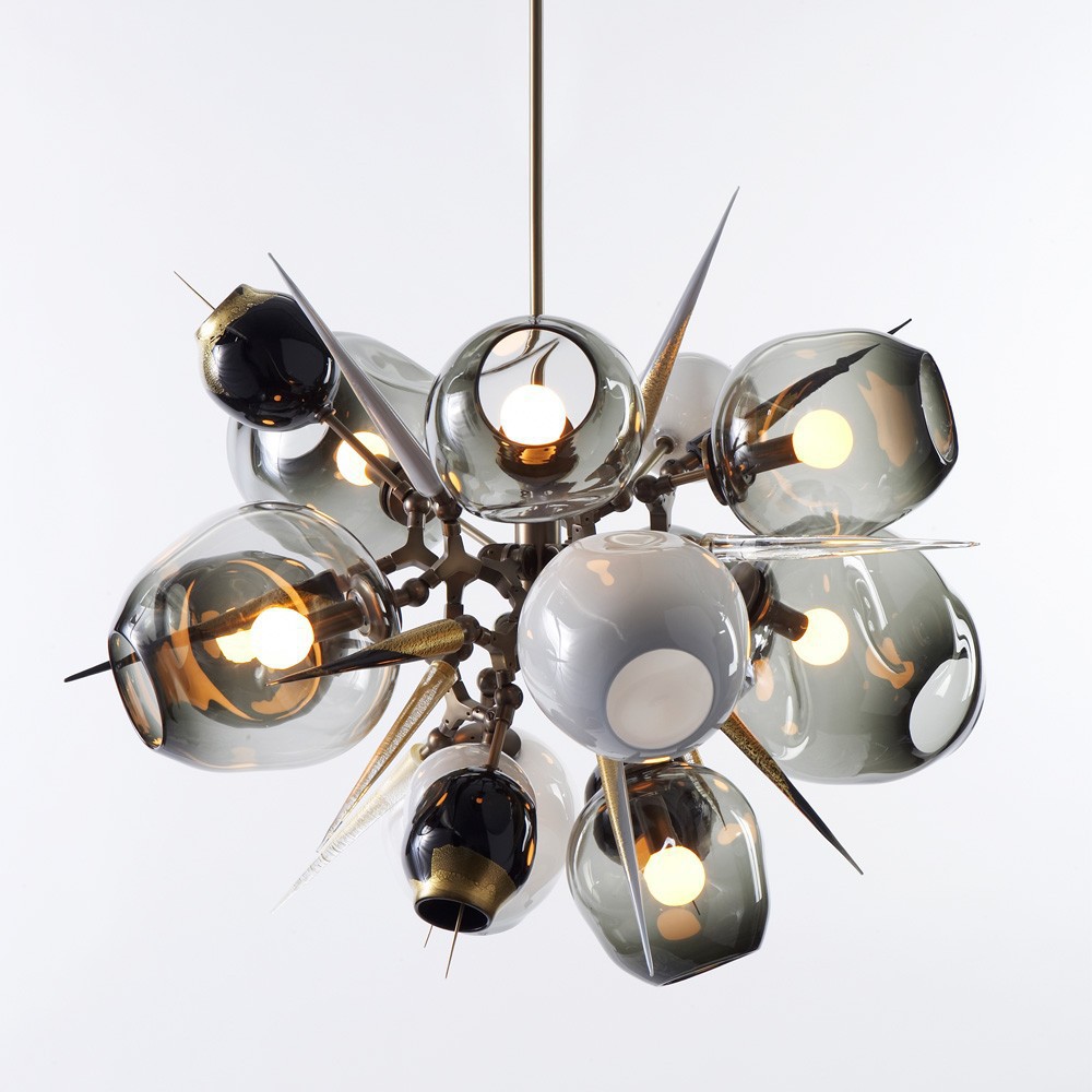 Modern LED chandelier for living rooms, stylish loft hanging lights for restaurants, suspended bedroom lamps with Nordic decor