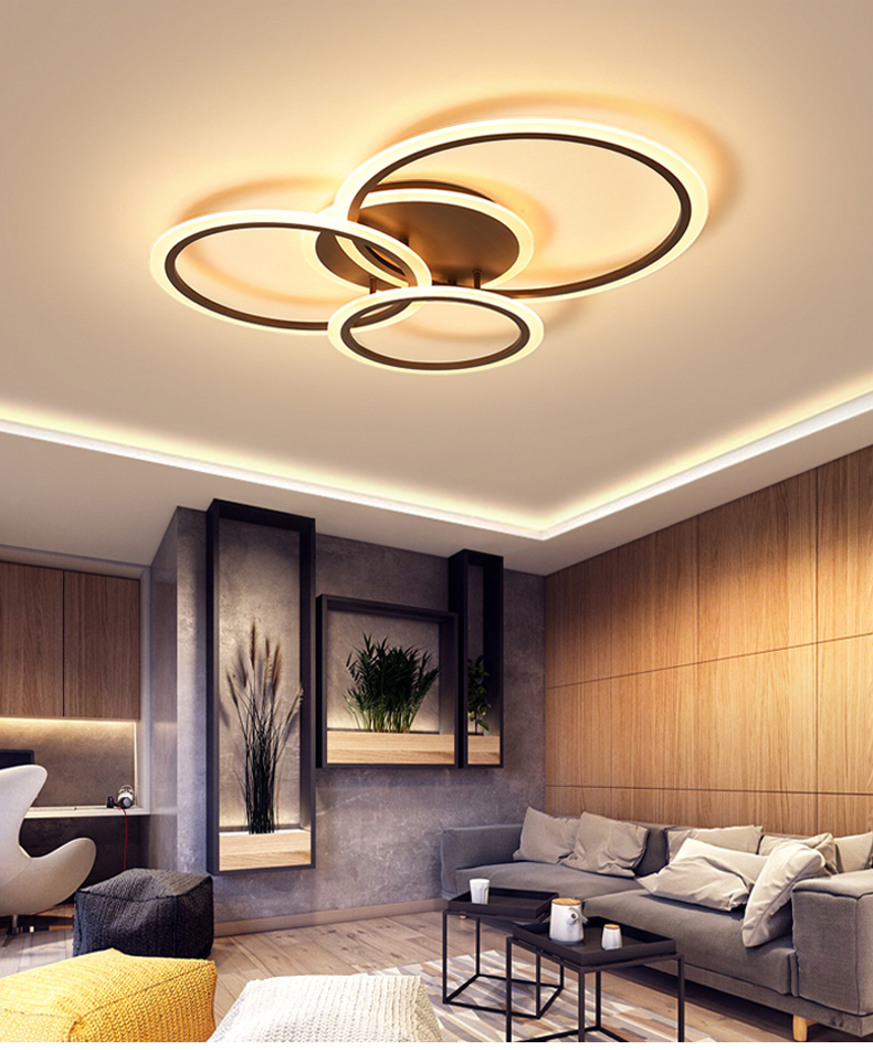 Modern LED chandelier lamps for living room and bedroom ceiling lighting