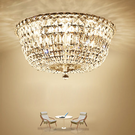 Modern LED crystal ceiling lights for elegant home interiors