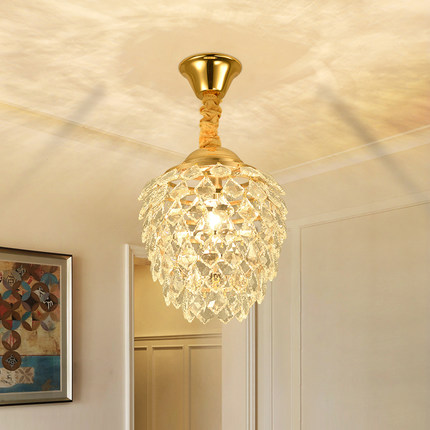 Modern LED crystal chandeliers with American crystal design for indoor lighting in dining rooms, bedrooms, and living areas