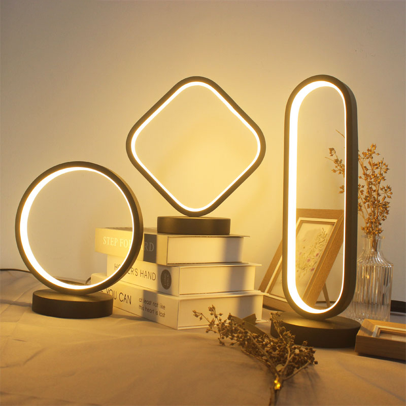 Modern LED desk lamp featuring USB charging, dimmable and versatile for any space