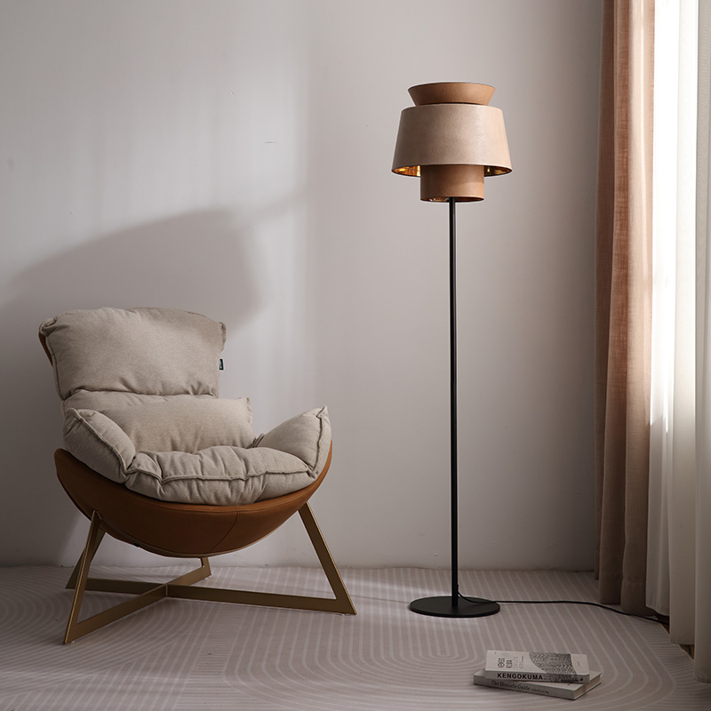 Modern LED floor lamp featuring adjustable brightness for home decoration