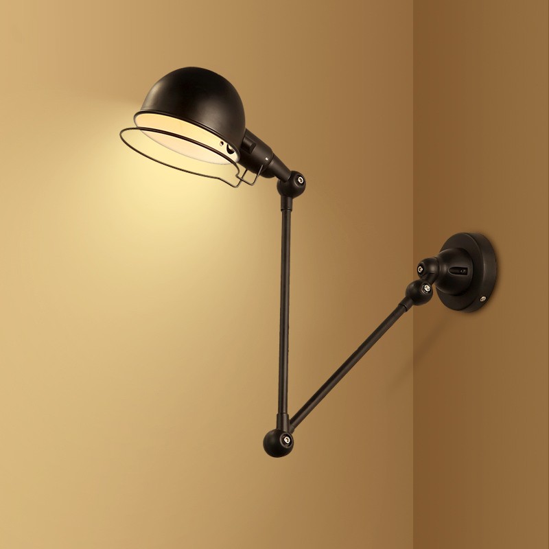 Modern LED wall sconce for study rooms, bedrooms, hallways, and bathrooms with rocker arm design