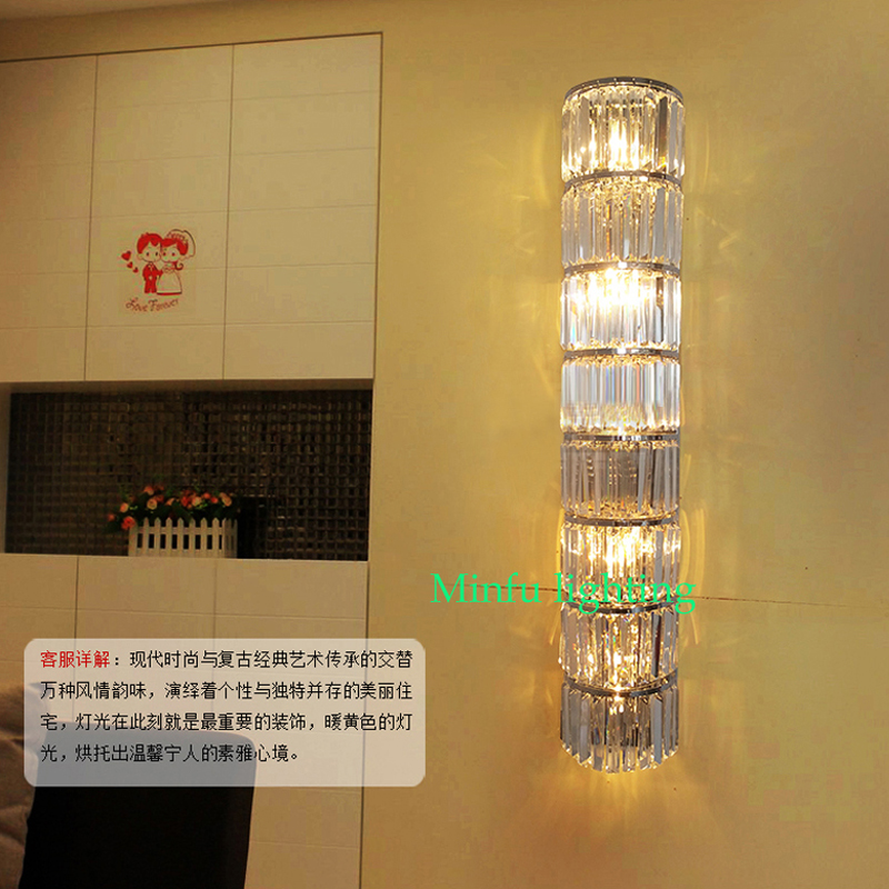 modern LED wall-mounted lighting with crystal sconces for contemporary homes, stylish bedside lamps in industrial design for hotel bathrooms and mirrors