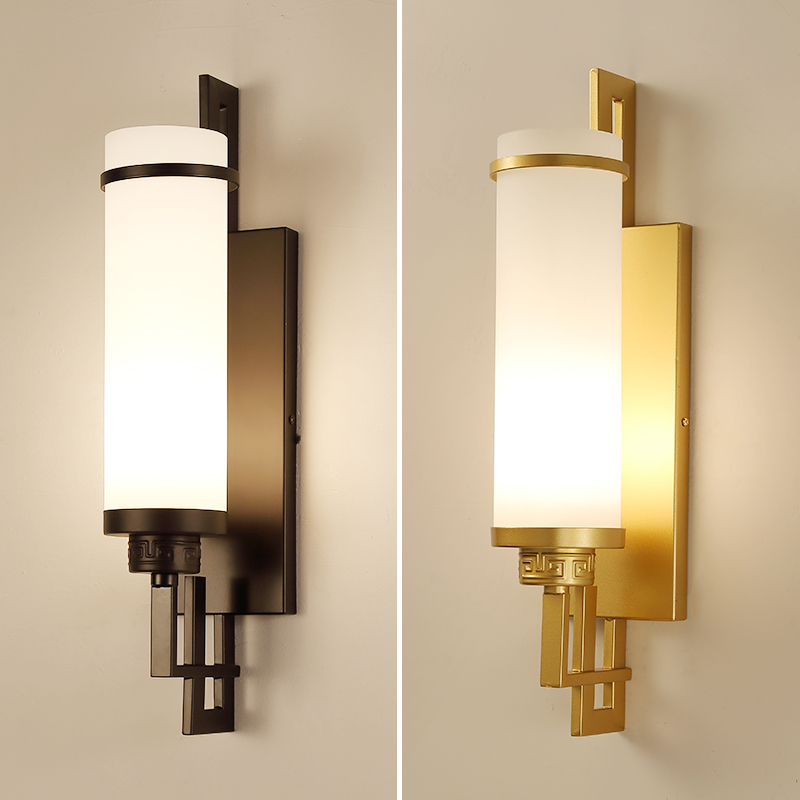 Modern minimalist glass wall lamps for bedroom, hallway, and vanity mirror lighting